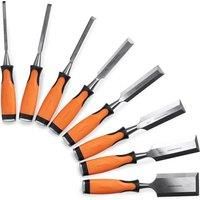 VonHaus 10pc Chisel Set - with Sharpening Stone, Honing Guide and Storage Case