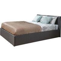 Grey Fabric Side Lift Ottoman Bed Frame