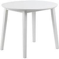 COAST WHITE DROP LEAF DINING TABLE  Malaysian Hardwood with MDF