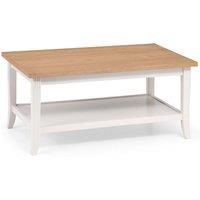 Julian Bowen Davenport Coffee Table, Ivory/Light Oak