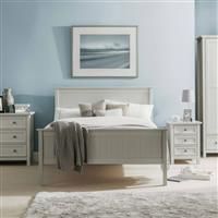 Maine 3 Dr Bedside 3 5 Chest Of Drawers and Beds Dove in Grey Lacquer