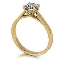 Moissanite Lady Lynsey L'Amour Moissanite 9Ct Gold 0.75Ct Solitaire Ring