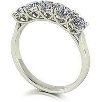 Moissanite Lady Lynsey L'Amour Moissanite 9Ct White Gold 1.25Ct Total Eternity Ring