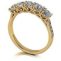 Moissanite Lady Lynsey L'Amour Moissanite 9Ct Gold 1.30Ct Total Eternity Ring