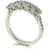 Moissanite Lady Lynsey L 'Amour Moissanite 9Ct White Gold 1.30Ct Total Eternity Ring