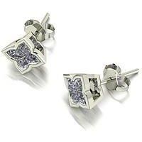 Moissanite 9Ct White Gold Fancy 1.55Ct Total Starlight Earrings