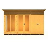 Shire Lela 12 ft x 6 ft Summerhouse with Storage Shed