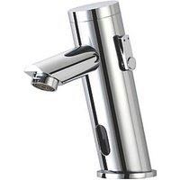 Chrome Automatic Sensor Tap Hands Free Auto Home Bathroom Kitchen Basin Sink