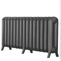 The Princess 549 H Two Column Cast Iron Radiator Fifteen Sections Cast Grey 549 x 1174