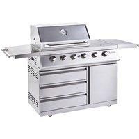 Outback Signiture II 6 Burner Gas BBQ in Stainless Steel