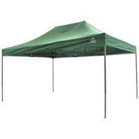 All Seasons Gazebos 3x4.5m Heavy Duty Fully Waterproof Pop up Gazebo (Green) with Electric Gazebo/Gas Patio Heater