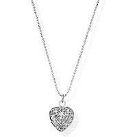 Chlobo Diamond Cut Chain With Filigree Heart Pendant