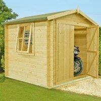 Shire Bradley 2.4m x 2.4m Log Cabin Shed (19mm)