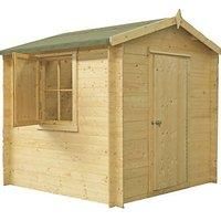 Shire Camelot 2.7m x 2.7m Log Cabin Shed (19mm)