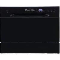 Russell Hobbs RHTTDW6B Black Table Top Dishwasher with 6 Programmes & 6 Settings