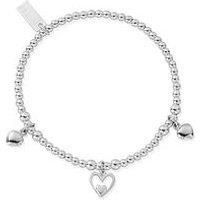 ChloBo Triple Heart Bracelet - Silver ~ SBSB7321101