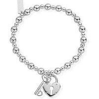 ChloBo SBMSB923 Women's Mini Small Ball Lock & Key Bracelet