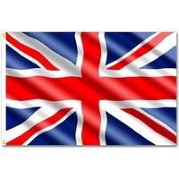 SHATCHI 11658 5ft x 3ft Britain GB Union Jack UK National Flags Sporting Events Pub BBQ Royal Theme Decorations Banner Support Table Cover 90cm x 150cm, Polyester