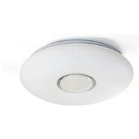 Smart Ceiling Light, LED Light, 1680Lm 24W Dimmable Wi-Fi RGB CCT Colour Smart LED Ceiling Light, Connect with Tuya, Works with Alexa and Google Home, Voice Control, Control by Phone