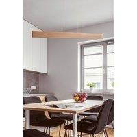 LED Up and Down Pendant Light Brushed Mocha Finish 20W Warm White (Non-Dimmable)