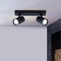 HARPER LIVING Modern Spotlights (Black, 2 Light Spotlight Bar)