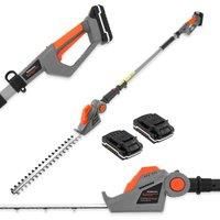 Long Reach Cordless Hedge Trimmer Battery Telescopic Electric Pole Cutter