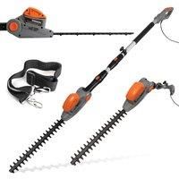 Long Reach Electric Hedge Trimmer Corded 550W Extendable Pole Saw Terratek