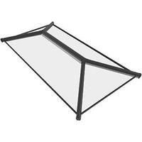 Crystal Aluminium Roof Lantern 1500mmx1000mm /White in Black