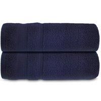 Allure Zero Twist 2 Pack Bath Towels - Navy