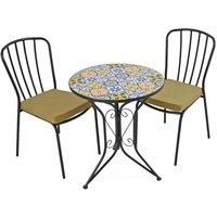 Summer Terrace CUBA BISTRO 60cm Set with 2 MILAN Chair