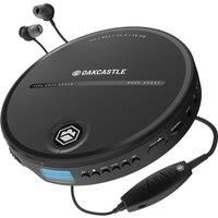 Oakcastle CD10 Personal Retro Portable CD Player, Battery Operated, Small Compact CD Walkman/Discman for Car/Walking, 7 hr Battery (2 x AA batteries included) & Anti-Shock Protection, with Headphones