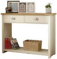 Lancaster Grey & Oak Coloured Occasional Range - Tables Sideboard Tv Cabinets#Console Cream