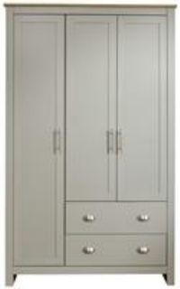 Lancaster Grey Cream Bedroom Furniture Sets Wardrobe Chests Bedside