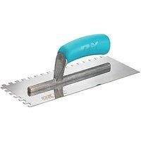 OX Trade Notched Stainless Steel Tiling Trowel - 8mm