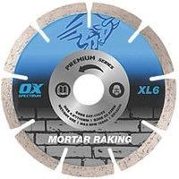 OX Trade XL6 Masonry Mortar Raking Diamond Blade 115 x 22.23mm (690HP)