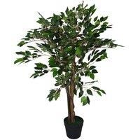 90cm Artificial Ficus 90cm Plant Green - Large LEAF-7101