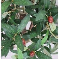 Artificial Olive Tree 3ft 90cm Artificial Olive Bay Style Topiary Fruit Tree 3ft