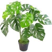 Leaf LEAF-7151 Artificial Monstera Plant 80cm Black Pot