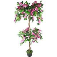 Leaf Design UK Realistic Artificial Blossom Tree, Silk, Pink, 140cm