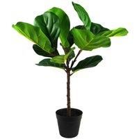 Artificial Plant Fiddle Fig Tree Plant Fiddle Fig 60cm 2ft Trees Realistic Plant