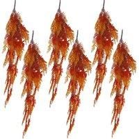 Artificial Hanging Plant Realistic 100cm Autumn Halloween Orange - Pack of 6