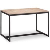 Julian Bowen Tribeca Dining Table, Sonoma Oak/Black