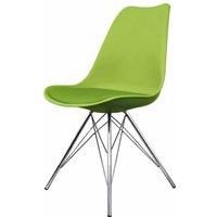 Soho Plastic Dining Chair with Chrome Metal Legs