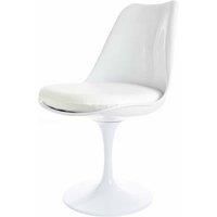 White Chelsea Swivel Side Chair for Dining Room/Office | Various Colour Cushions