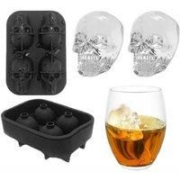 Novelty 3D Skull Ice Trays - 1, 2 Or 3