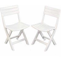 Trabella Brescia Folding Chair White Pack Of 2