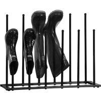 6 Pair Metal Welly Boot Stand Rack Garden Storage