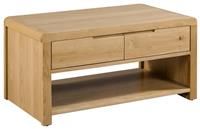 Julian Bowen Curve Coffee Table, Oak