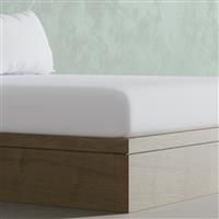 Panda London Bamboo 320 TC White Fitted Sheet - Double