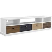 Ameriwood Mercer White TV Cabinet Console Unit For TVs Up To 65"